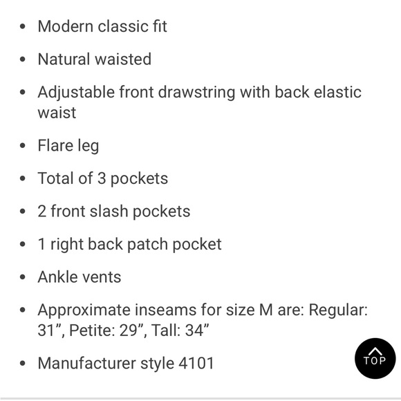 Cherokee Workwear Royal Blue Drawstring Scrub Pants Size Medium - Picture 7 of 7